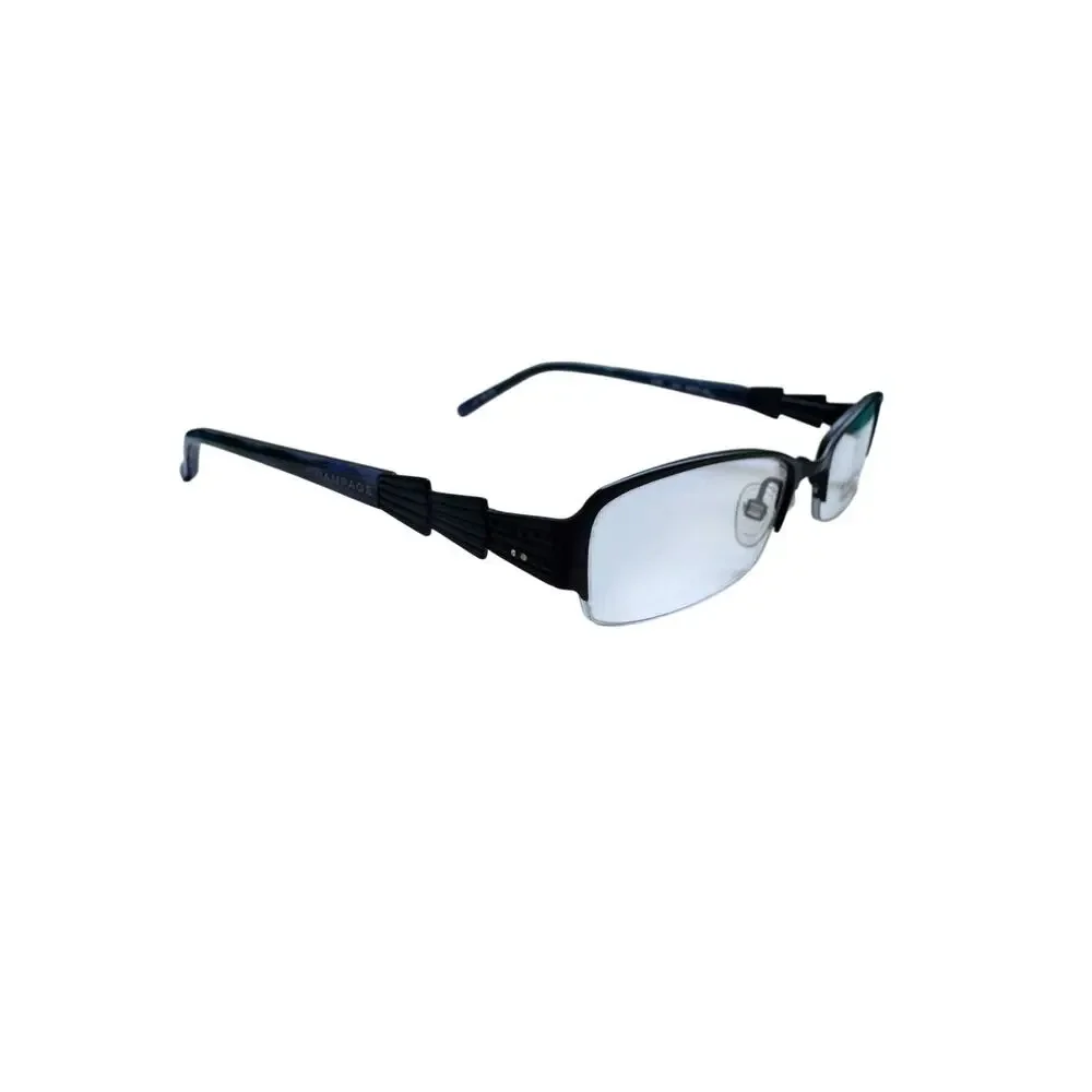 NEW Rampage Art Deco style rectangular R165 purple black glasses